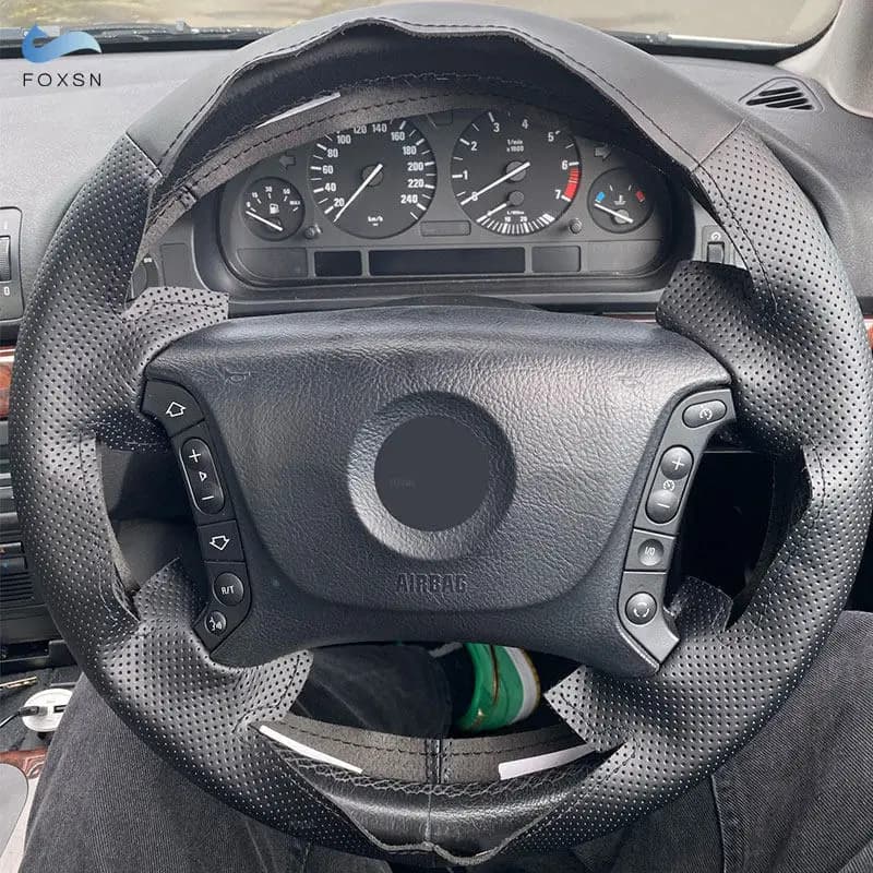 Car Cover for BMW 3 Series 5 E36 E46 E39 X3 E83 X5 E53 Microfiber leather braid perforated with needles and threads