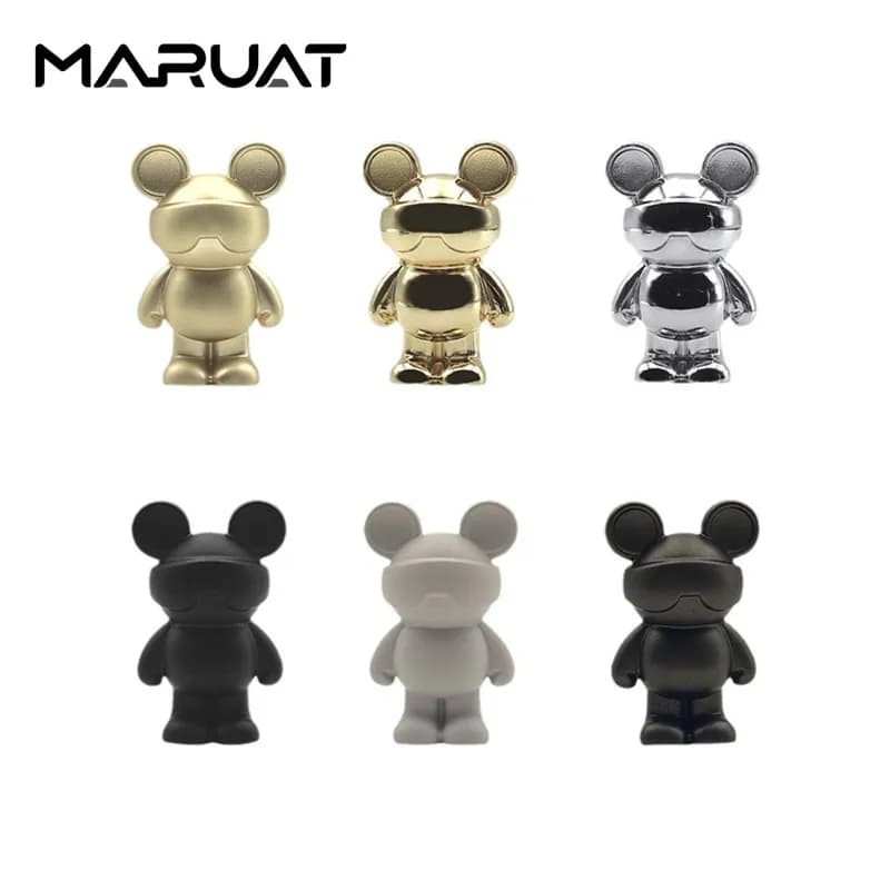 Maniglia per mobili orso cartone animato Manopole per cassetti in lega di zinco Maniglie per mobili per camera dei bambini Maniglia per porta da cucina a forma di animale