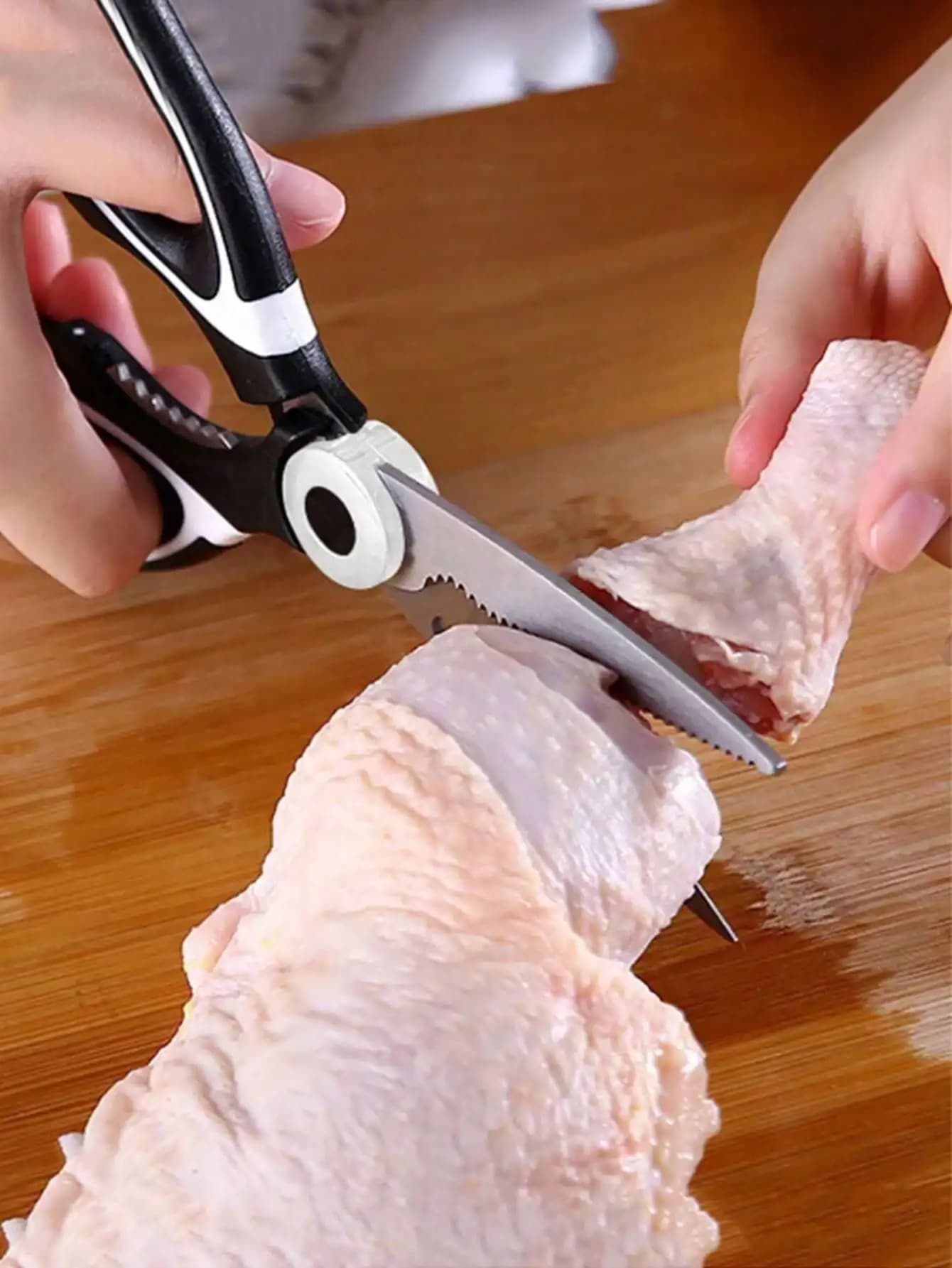 Forbici per ossa spesse e multifunzionali, forbici da cucina bianche e nere per uso domestico, Shear Force