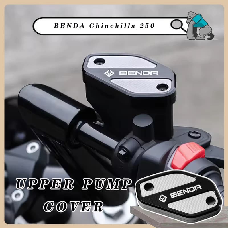 Coperchio pompa freno superiore in lega di alluminio modificato moto cromato vaso olio per Benda Chinchilla 250 bd250 coperchio olio freno