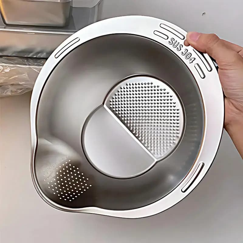 Cestello di scarico in acciaio inossidabile 304 Cucina domestica per lavare il riso, lavare i piatti, cestello filtro speciale per bacino di scarico