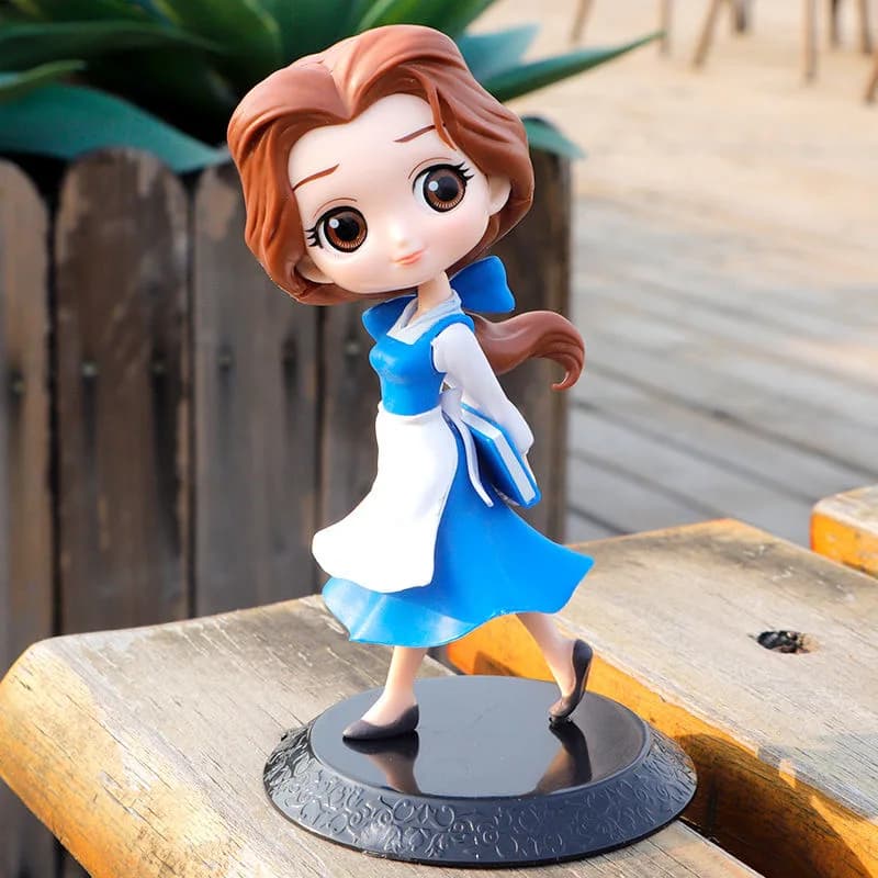 14 cm Disney Q Posket La Bella e la Bestia Giocattoli Belle PVC Princess Figure Action Modello da collezione Doll