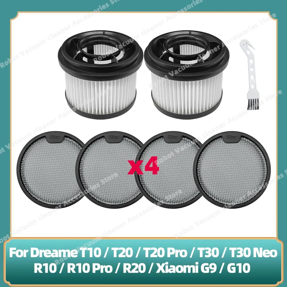 Compatibile con (Dreame T10 / T20 / T20 Pro / T30 / T30 Neo / R10 / R10 Pro / R20 / Xiaomi G9 / G10 Pre) Parti post-filtro