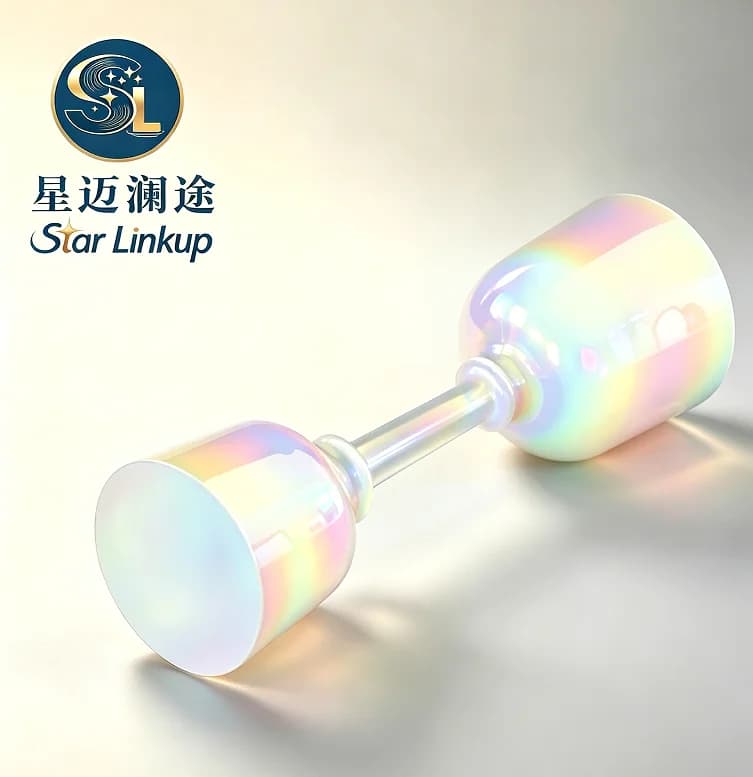 STAR LINKUP Crystalsoul 432Hz Clear Double‑Headed Cosmic Light Crystal Hand‑Held Singing Bowl, Sound Vibration Instrument For Spiritual Therapy Meditation Yoga