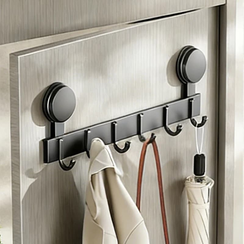 Bathroom No Drilling Suction Cup Hook Kitchen Hook Aluminum Door Clothes Hook