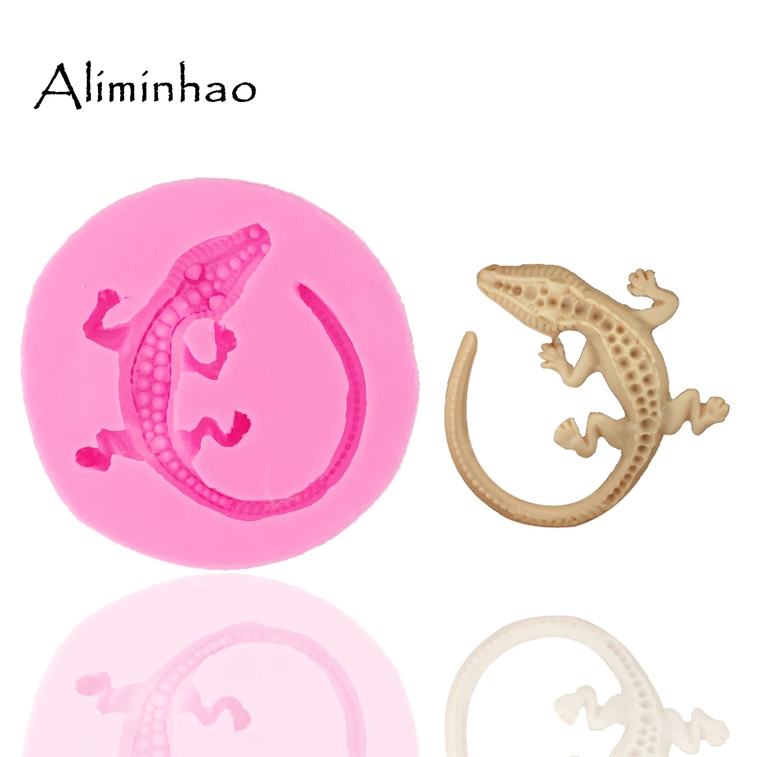 DY0044 Gecko lizard DIY Resin Clay Mold Silicone Mold Sugarcraft dessert Candy Chocolate Molds Fondant Cake Decorating Tools