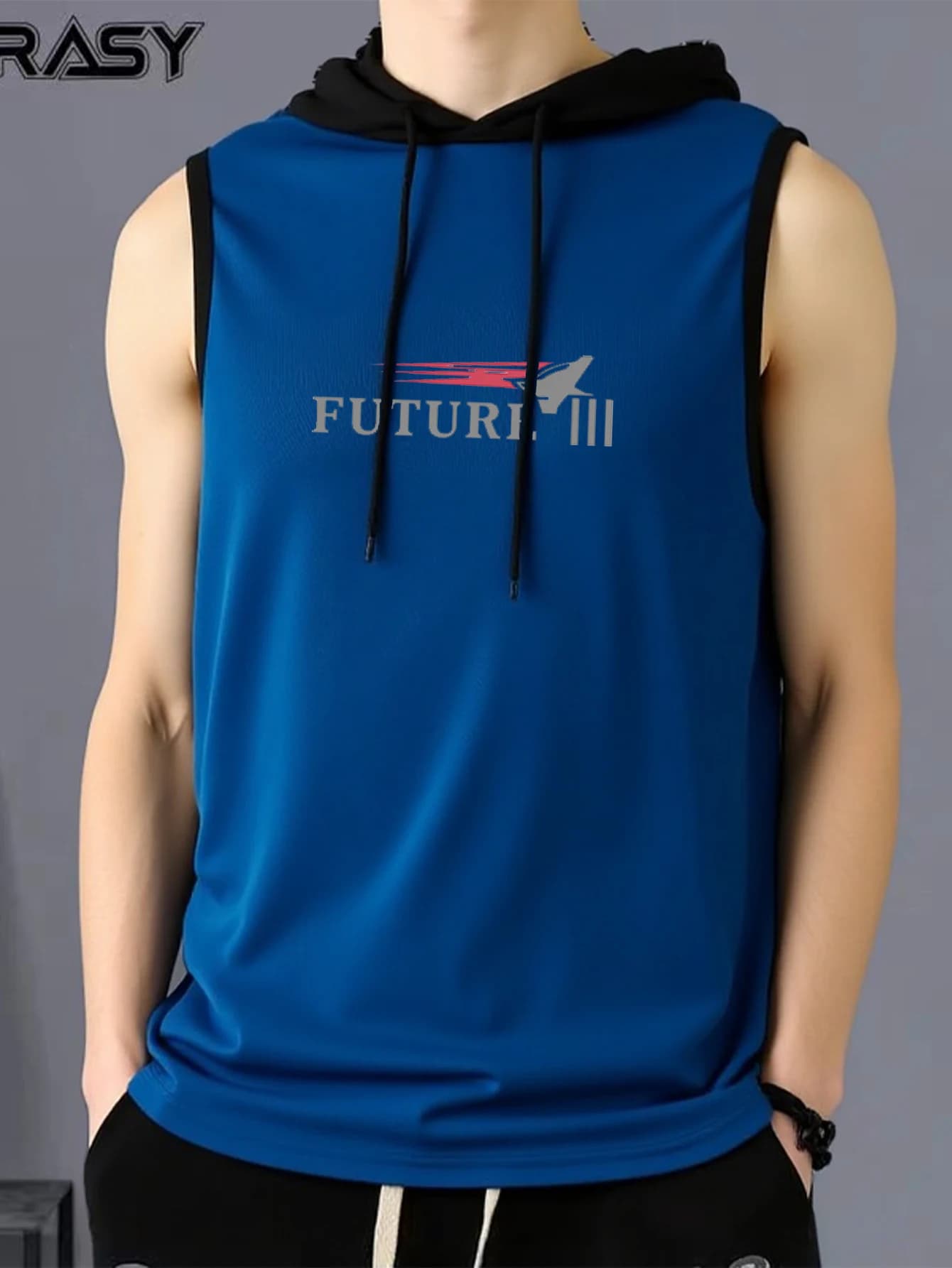 Men's New Hooded Vest Color Block Design Sporty Comfortable Casual Wear