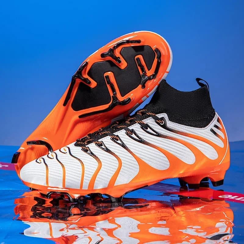 Men's soccer shoes for sports training FG/TF long tips Boys' heels Outdoor soccer shoes Futsal for indoors Comfortable