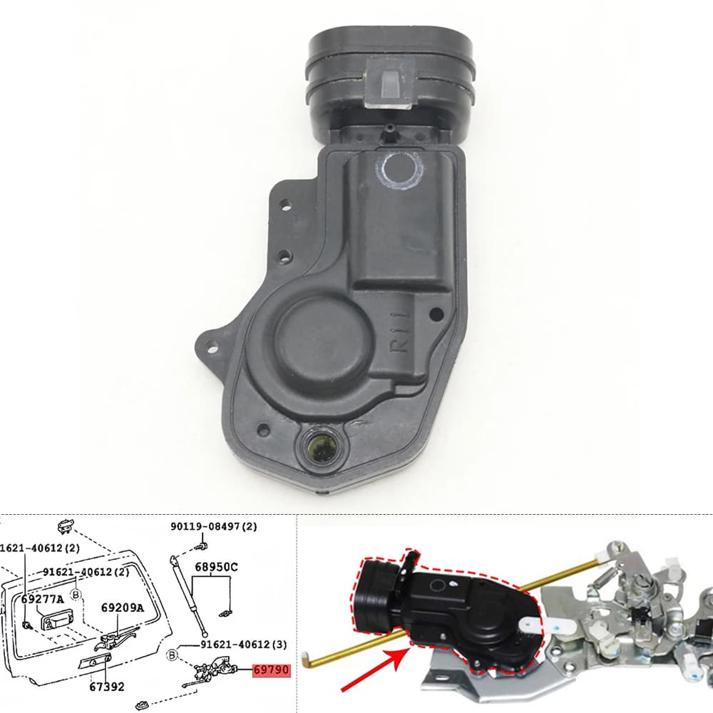 Rear Trunk Tailgate Boot Back Door Lock Control Actuator Motor For Toyota Land Cruiser LC100 4500 4700 Lexus LX470 1998-2007