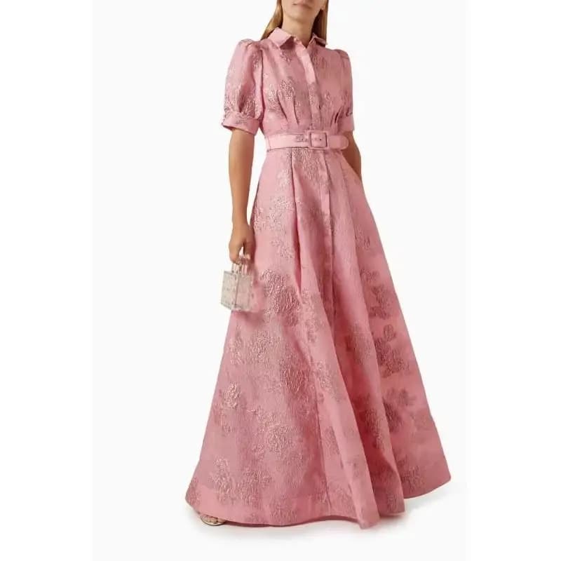 Elegant Fashion Long Dress Slim Fit Vintage Style mid Waist A-Line Skirt Single Piece Other/Other Summer 2025 New Arrival