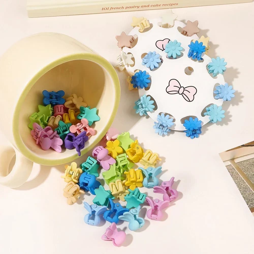 10 pezzi piccoli fermagli per capelli carini per bambini forcina colorata cartone animato coniglio copricapo accessori per capelli per bambini
