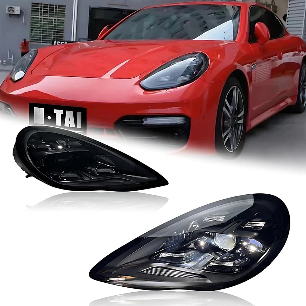 Coppia di fari per Porsche Panamera 970.1 970.2 2010-2013 2014-2017 Faro luci di marcia diurna abbaglianti abbaglianti