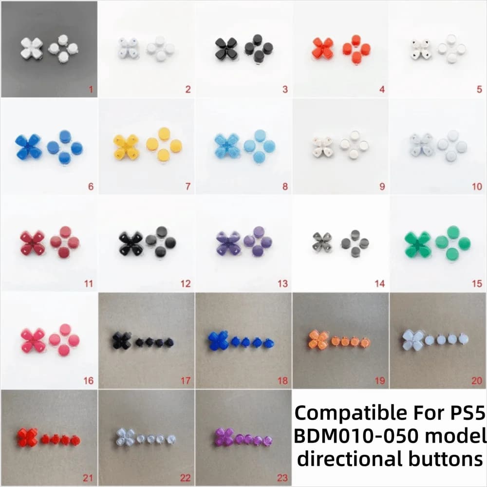 Jelly Color Controller Replacement Buttons Kit 30th Anniversary Edition Directional Buttons for PS5 Controller