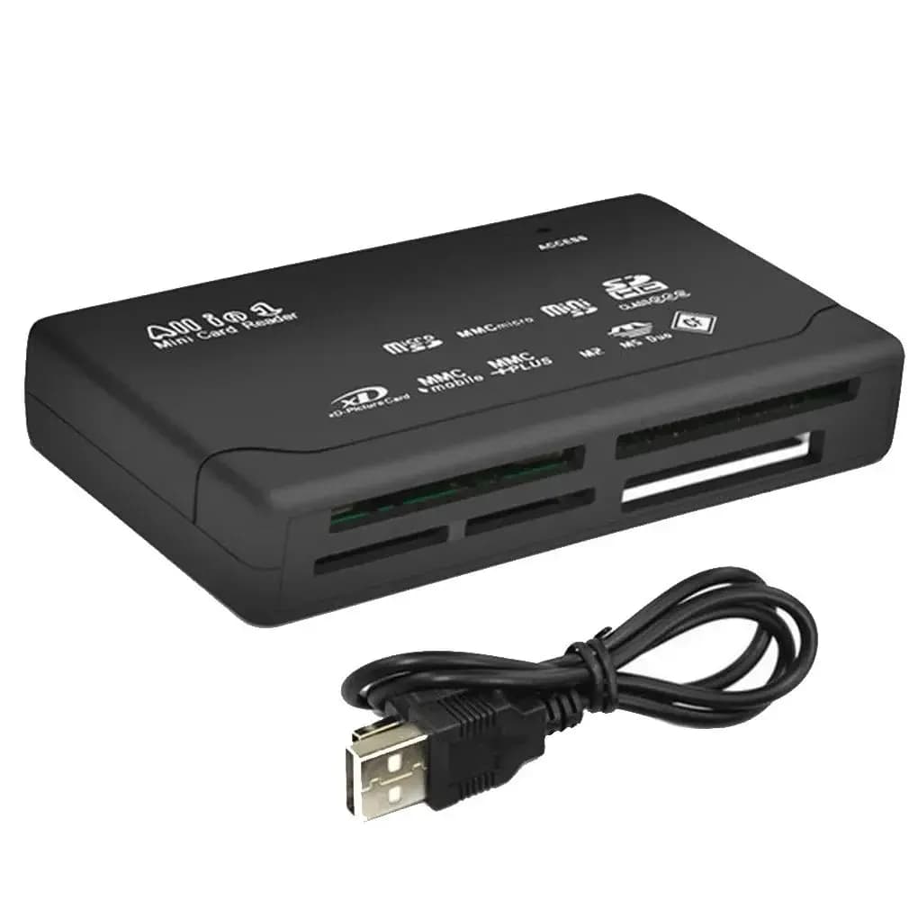 Mini lettore di schede di memoria Lettore di schede tutto in uno Lettore di schede USB 2.0 480Mbps TF MS M2 XD CF Lettore di carder micro SD