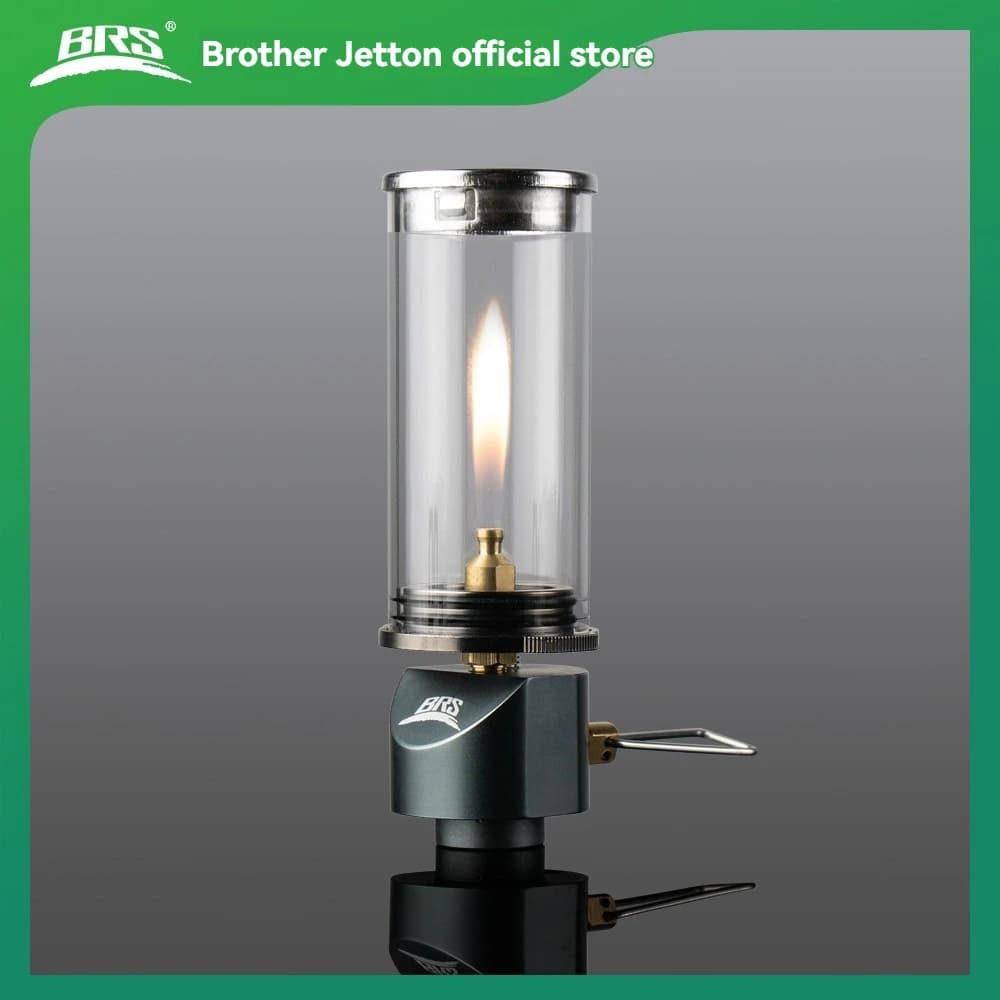 Candle Lamp BRS-55 Effect Dream, Mini Butano Gas Lantern Windproof, Camping and Lighting Equipment