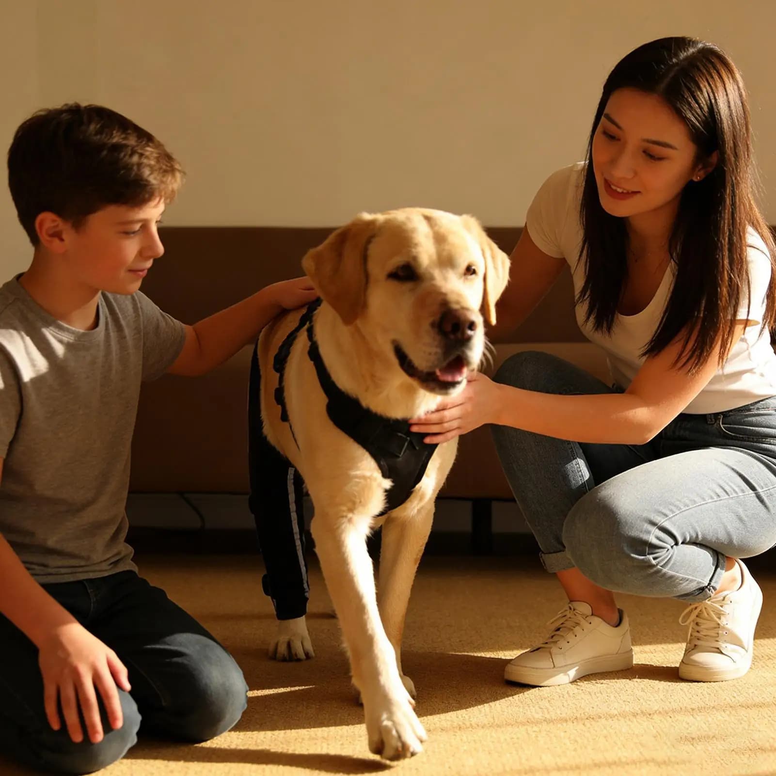 Imbracatura di Supporto per Cani con Cinghia Riflettente, Imbracatura di Sollevamento Traspirante, Ginocchiera per Anziani con Lesioni Articolari, Strappi e Malaggranzioni