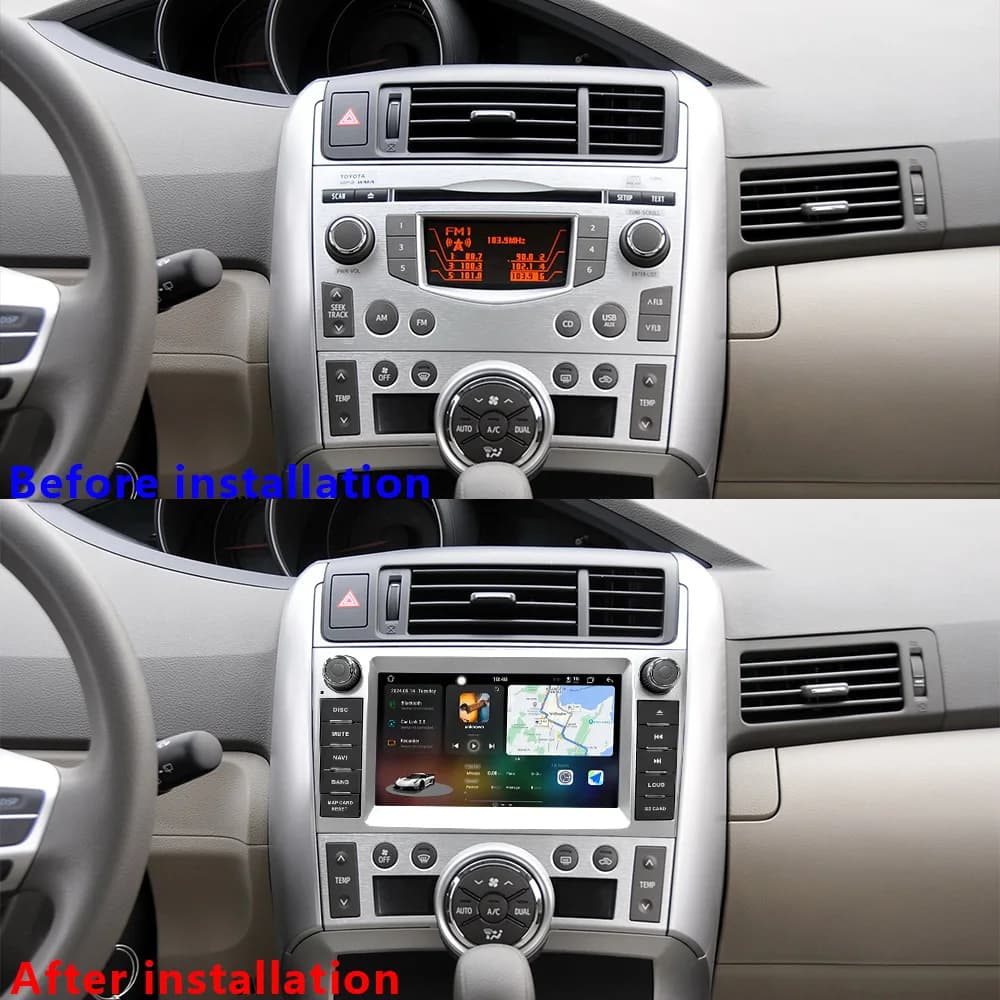 CHSTEK Android 13 Autoradio Per Toyota Verso R20 AR20 EZ 2007-2018 Carplay Lettore Multimediale WIFI 4G GPS RDS Bluetooth Autoradio