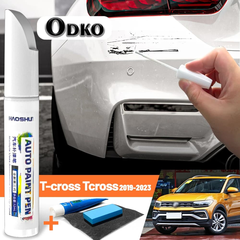 Penna per Vernice Auto, Riparatore di Graffi, Cera per la Cura della Vernice, Rimuovi Graffi per VW T-cross Tcross 2019-2023 2020 2021 2022