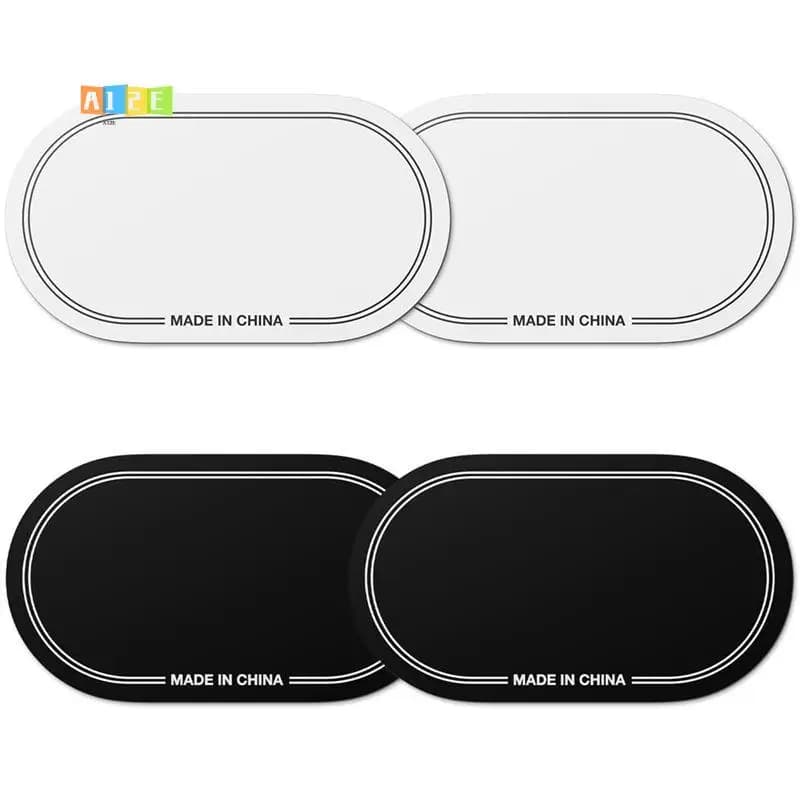 A12E-4PCS Double Drum Pedal Patches, Self-Adhesive Drumhead Protector Stickers Mute Pad, Kick Drum Patch