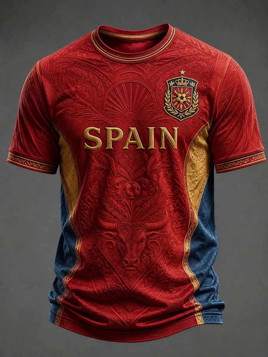 2026 Model Fashion Football Training T-Shirt - 3D Digital Printing - Comfortable and Breathable - Family-Personalized Clothing