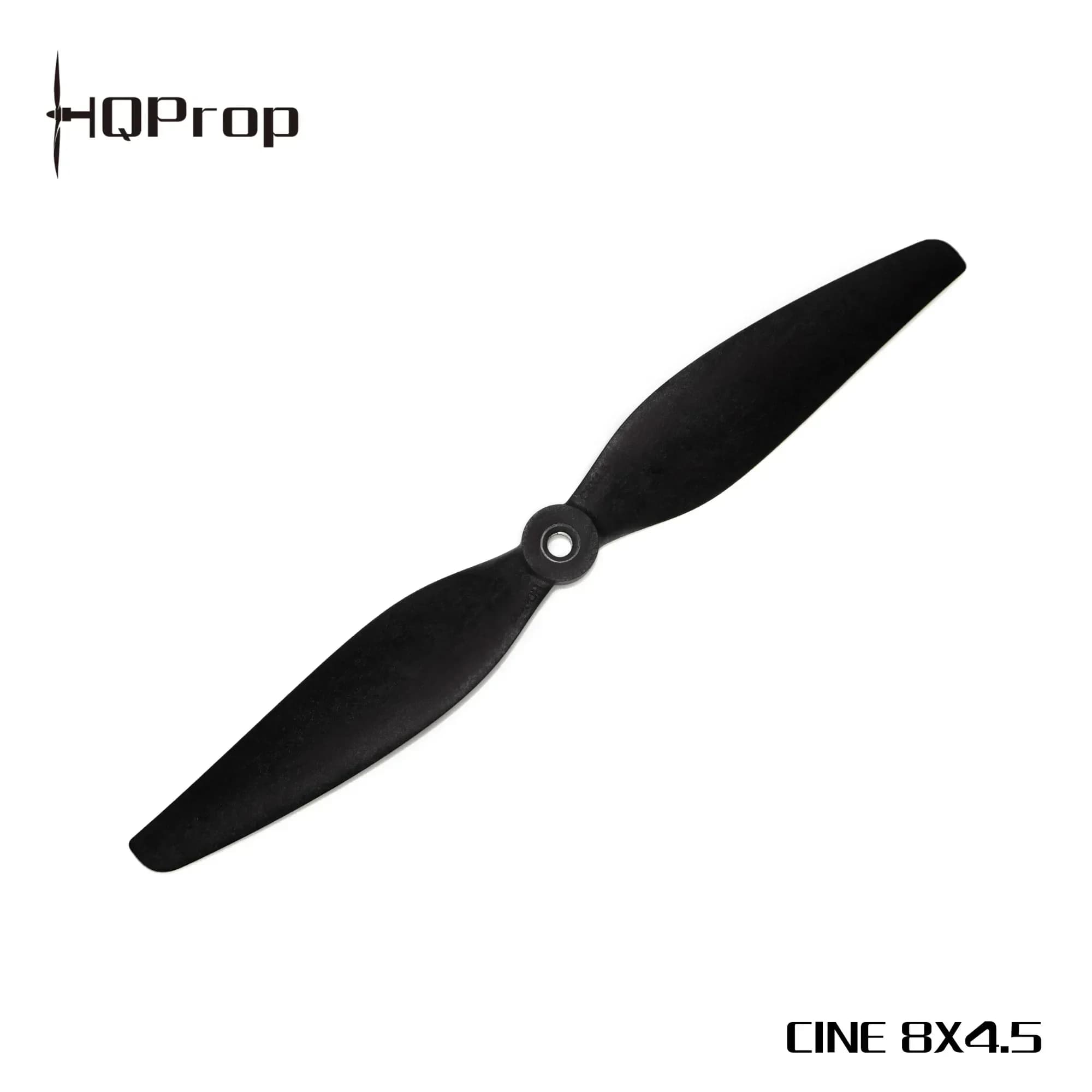 2 PAIA Elica HQProp Cine8 8X4.5 Nera in Nylon Rinforzato con Fibra di Vetro, Elica da 8 Pollici 8045 per Modelli RC/Quadricotteri/Parti di Auto da Corsa