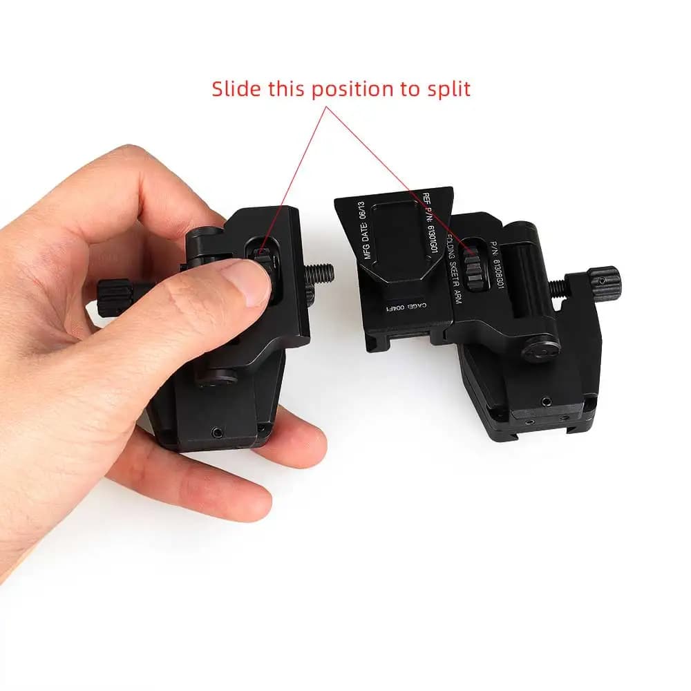 Adattatore a coda di rondine per binocolo PVS-14 per occhiali NVG professionali da caccia