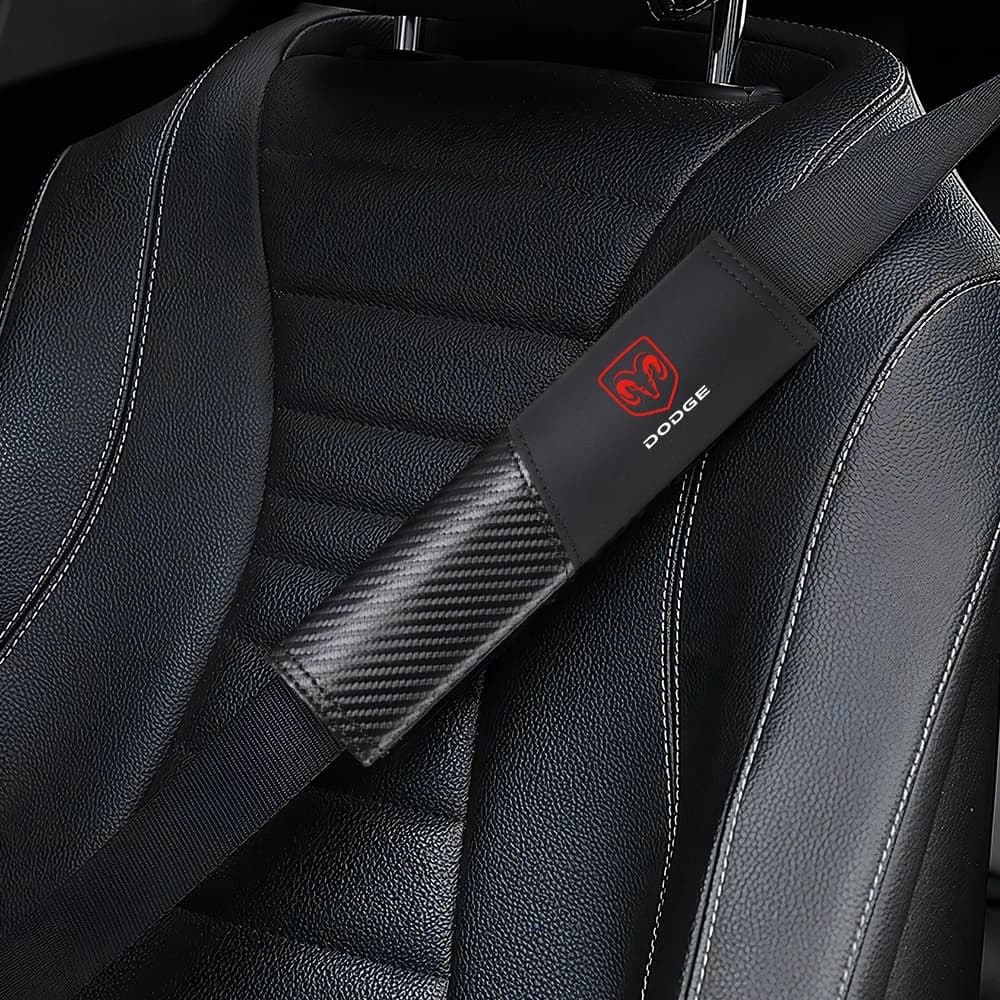 2Pcs Car Seat Belt Shoulder Cover Seat Belt Protector Accessories For Dodge Durango Caliber Dakota Neon SXT Nitro Avenger Dart