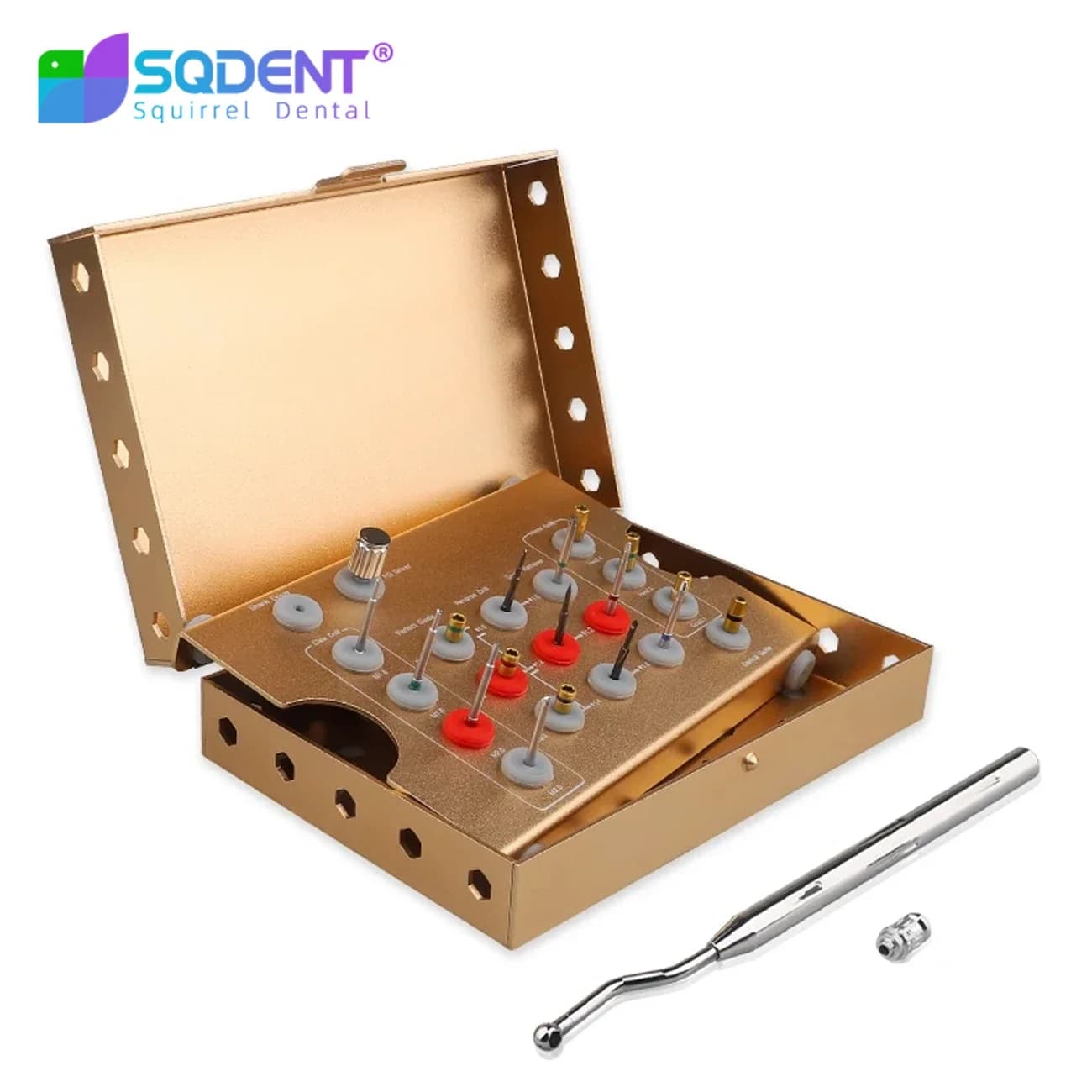 SQDENT Emergency tools kit for failure of screw implants for dental moncone, tool for removing the screw of the central moncone of the plant