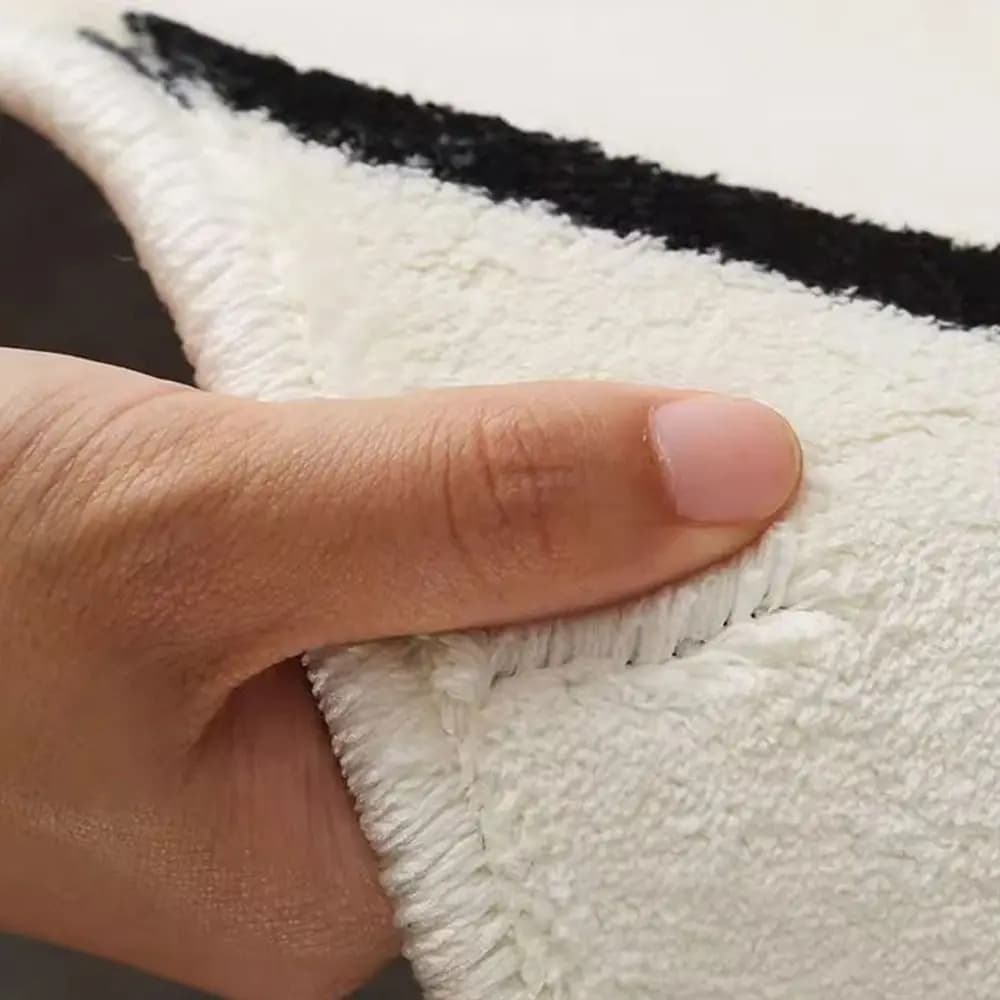 Funny Non-Slip Cat-Shaped Area Rug Soft 3D Pattern Home Decor Carpet Anti-fouling 2D-Flat Cartoon Carpet for Bathroom Entrance