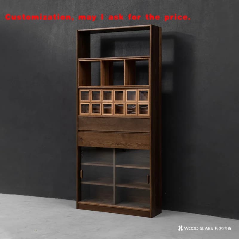 personalizzato.Espositore moderno in legno Sala da pranzo Scaffale per vino di lusso Soggiorno in vetro Armadietto per vino in legno per la casa