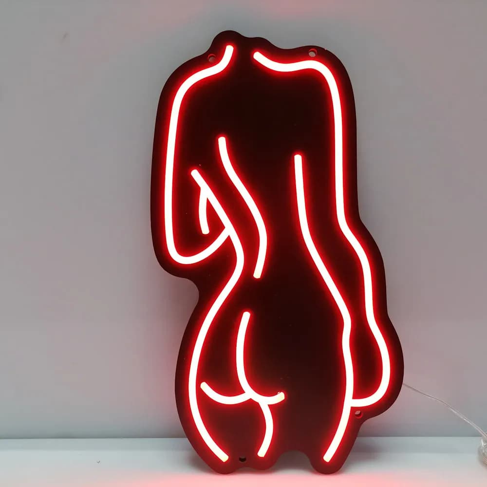 Insegna al neon da donna sexy Luce al neon a led fatta a mano in acrilico super luminoso per vetrina di negozi, esposizione di birra, bar, discoteca, regalo di apertura