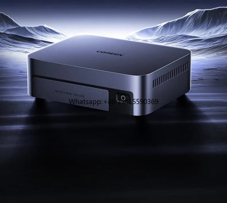 Ugreen DXP480T NAS Gold 8505 CPU a 5 core, 8 GB di RAM DDR5, SSD 128 GB, 1 * 10 GbE, 1 * 2,5 GbE, 2 * slot M.2 NVMe, 4K
