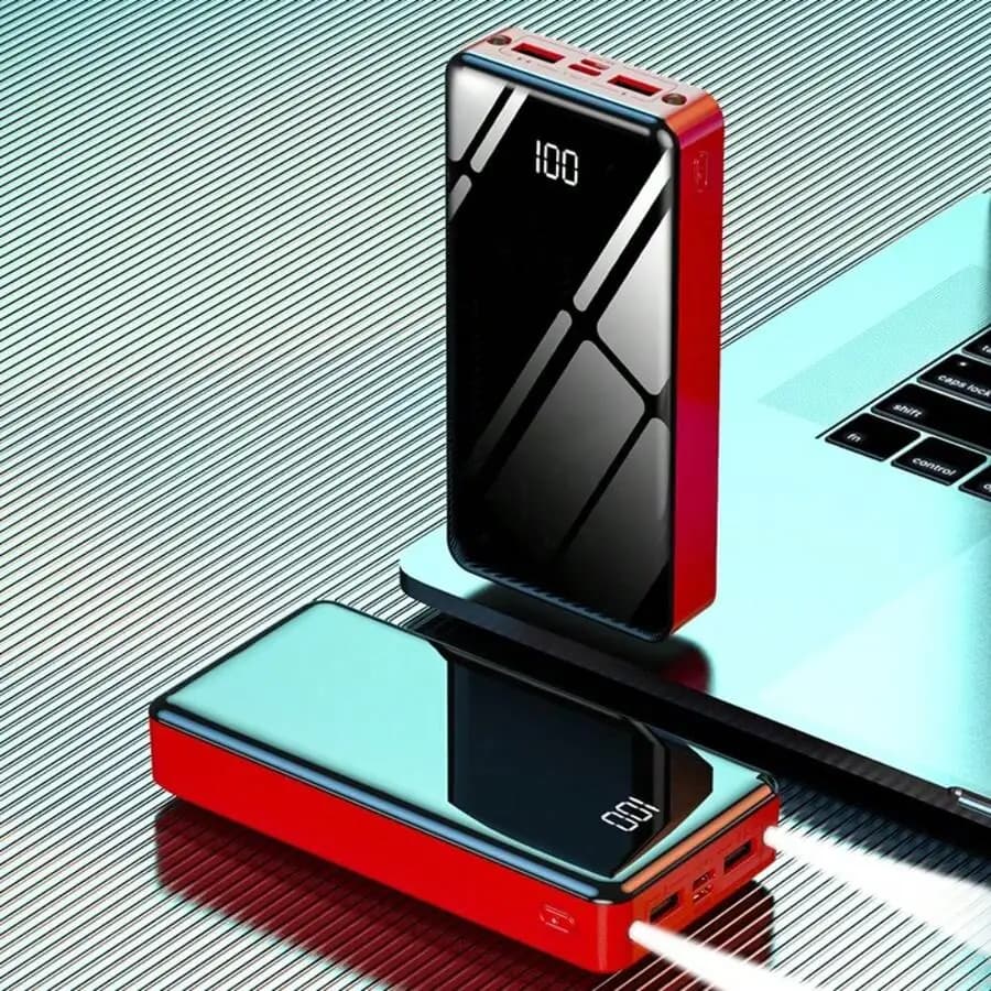 Caricabatterie portatile con cavo integrato, piccolo power bank da 12000 mAh con ricarica rapida da 22,5 W, ingresso/uscita USB C con display LED intelligente, batteria esterna per iPhone, tablet, telefoni Android.