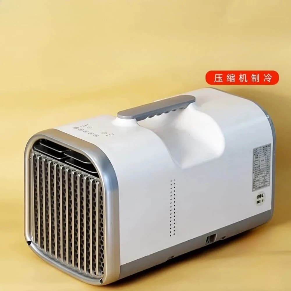 Mini Portable Compressor Air Conditioner, Single Cooling Integrated Unit for Camping Tent & Car Use