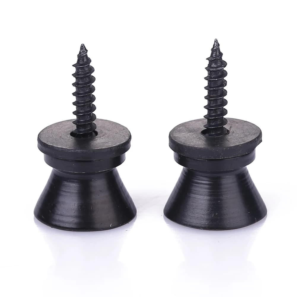 10 Pezzi di Fermagli per Chitarra Acustica, Elettrica, Basso, Ukulele, Fibbie per Cinghia, Perni di Bloccaggio in Metallo, Accessori