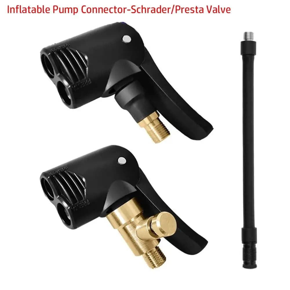 Pratico ugello per pompa d'aria per pneumatici Valvola Schrader/Presta Adattatore per valvola di gonfiaggio pneumatici Connettore per pompa gonfiabile Mandrino per gonfiaggio pneumatici
