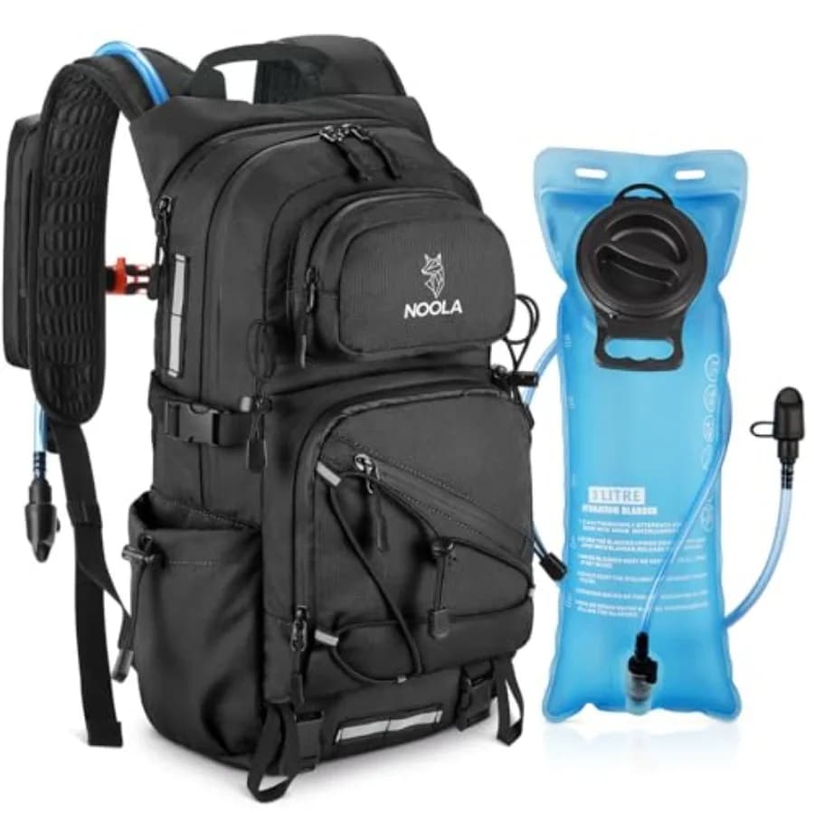 Zaino idrico con sacca d'acqua da 3L - Zaino da 22L per escursionismo, ciclismo, corsa, bici - Zaino leggero per escursioni