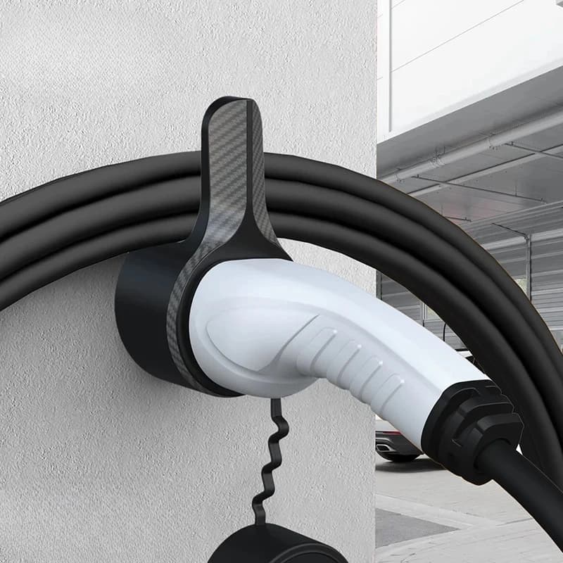 Supporto per caricabatterie EV, custodia per cavo di ricarica per veicoli elettrici Tipo 2, protezione extra per Wallbox