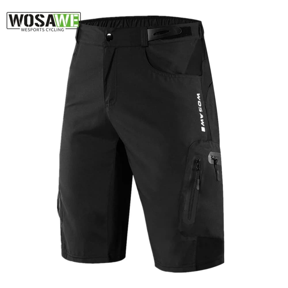 WOSAWE Men's Wide Cycling Shorts Cycling Running Clothing for Cycling Sports Summer Shorts MTB Mountain Bike Downhill Mutande