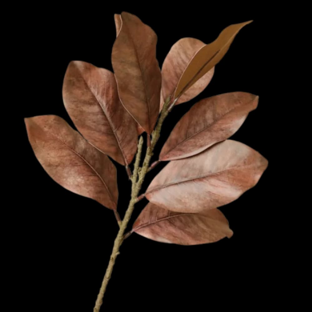 Rami di Magnolia Artificiali da 57cm, Foglie Realistiche, Pianta di Magnolia Finta per Arte Floreale, Piante Verdi Simulate Fatte a Mano con Effetto Realistico