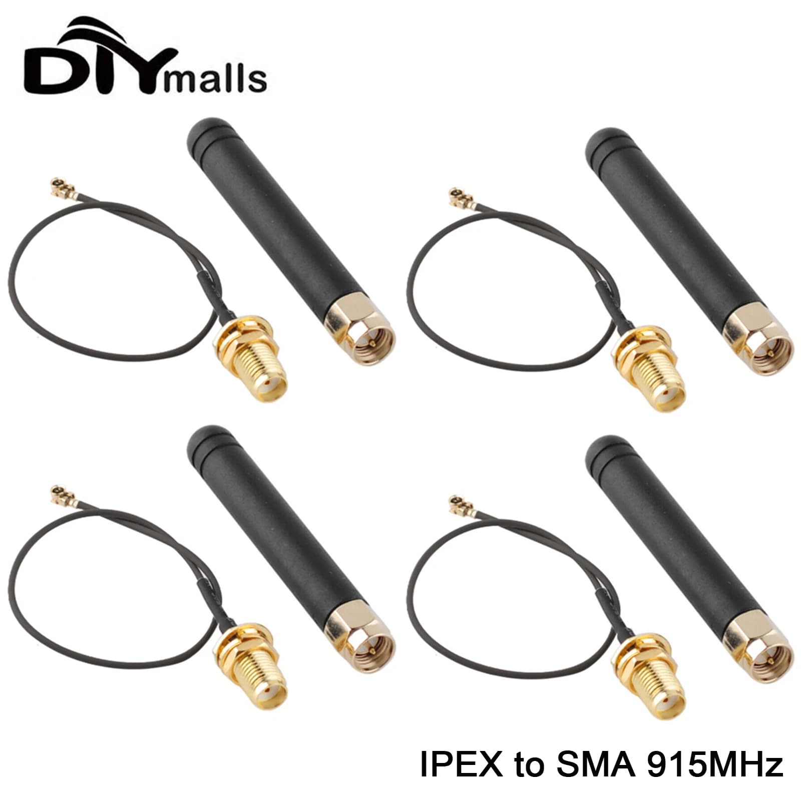 1/4 pz 915 MHz LoRa Antenna U.FL IP-EX a SMA Connettore Pigtail 2dBi Adatto Per ESP32 Lora Bordo Lora32u4 II Wifi Lora32 10 cm