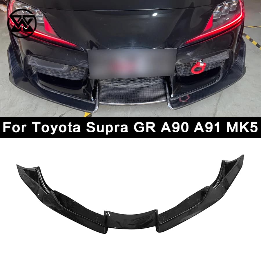 Per Toyota Supra A90 A91 Mk5 In Fibra di Carbonio Paraurti Anteriore Spoiler Labbro Inferiore Piastra di Protezione Splitter AD Stile Lip Diffusore Body Kit