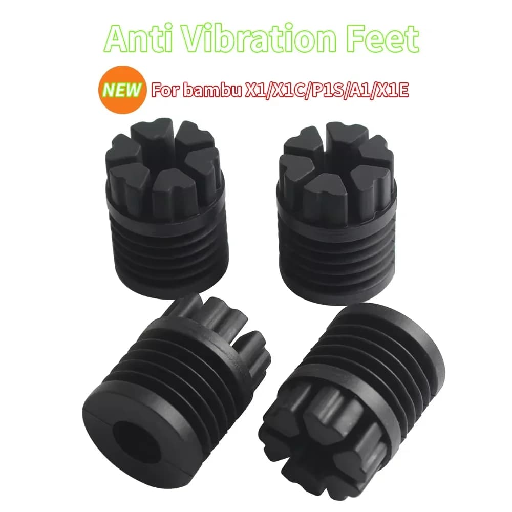 Piedini Antivibrazioni per Bambu Lab X1/P1/X1E, Piedini Universali in Gomma Antiscivolo e Antishock, Accessori per Stampanti 3D