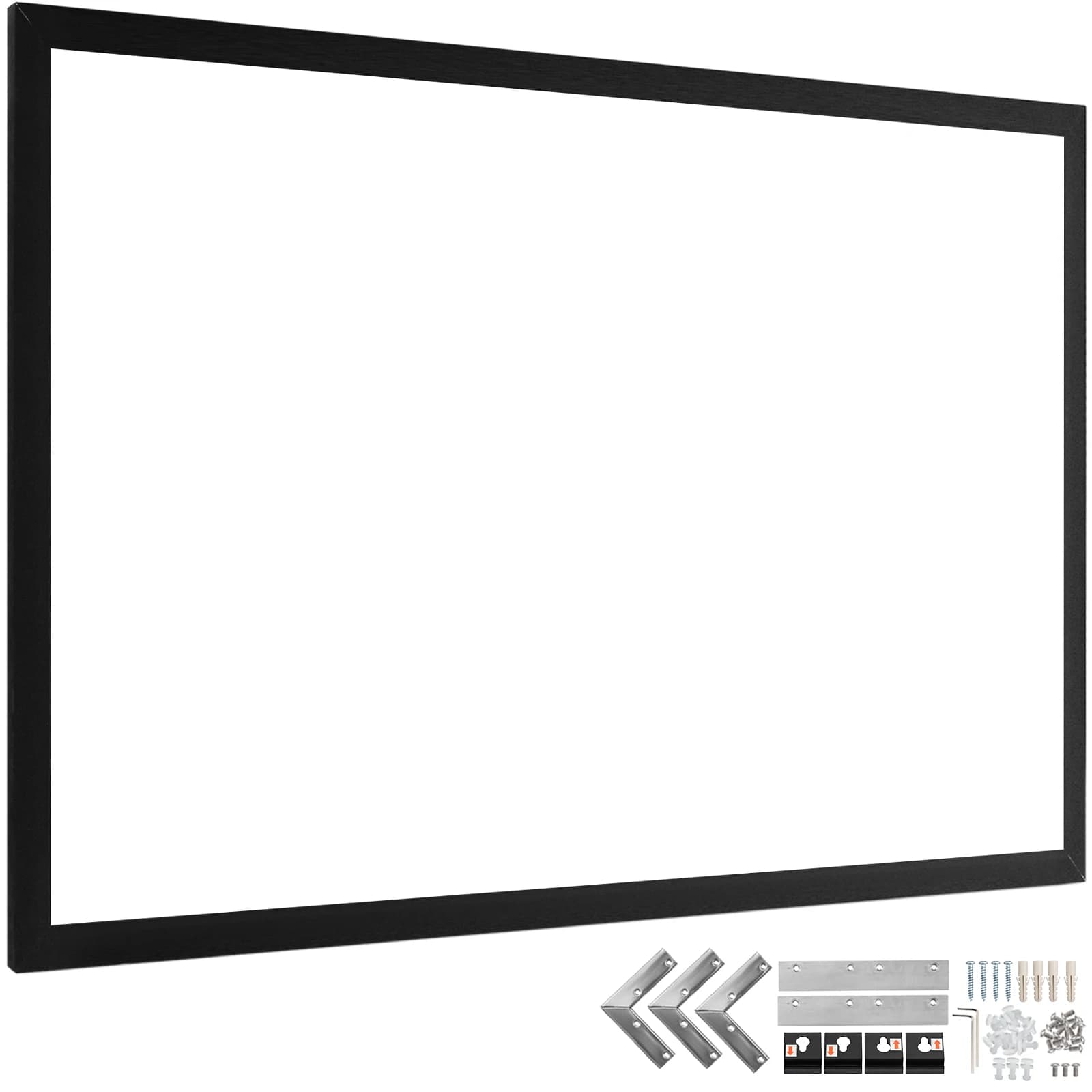 VEVOR Schermo per Proiettore 233 x 136 cm, Dimensioni dello Schermo di Proiezione Diagonale 254 cm, Montaggio a Soffitto Schermo in PVC, Schermo di Proiezione 100 Pollici dello Schermo 16: 9
