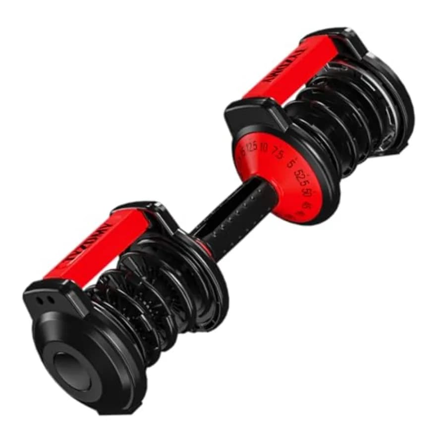 Maniglia regolabile per manubri da palestra domestica, struttura in acciaio resistente, finitura nera, design ergonomico per una presa comoda e versatile.