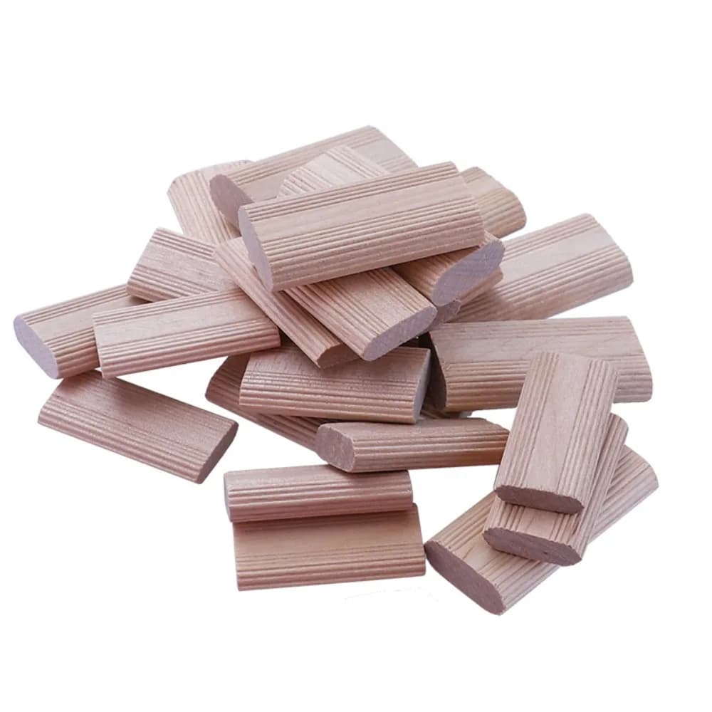 50/100 Pz Legno di Faggio Domino Tenons Strumento di Posizionamento Falegnameria Spine Mobili Giunzione Connettori Collegare Bordo Blocco