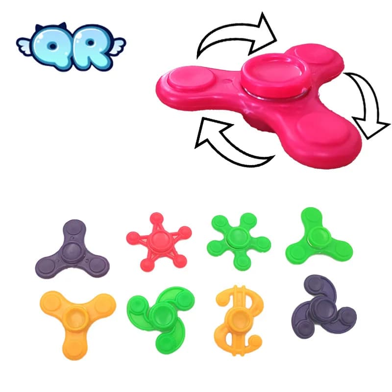 10Pcs Mini FigetS Hand Spinner per bambini Anti Stress Focus giroscopio giroscopio dito divertente foglia giocattoli regalo per bambini punta delle dita giocattolo
