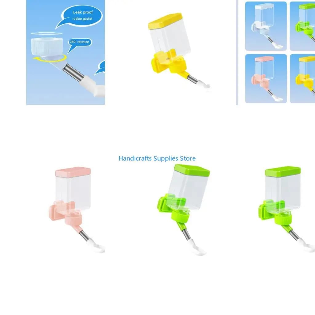 R1WA Automatic Bird Waterer Water Bottle Feeder for Guinea Pigs Hamsters No Leaking