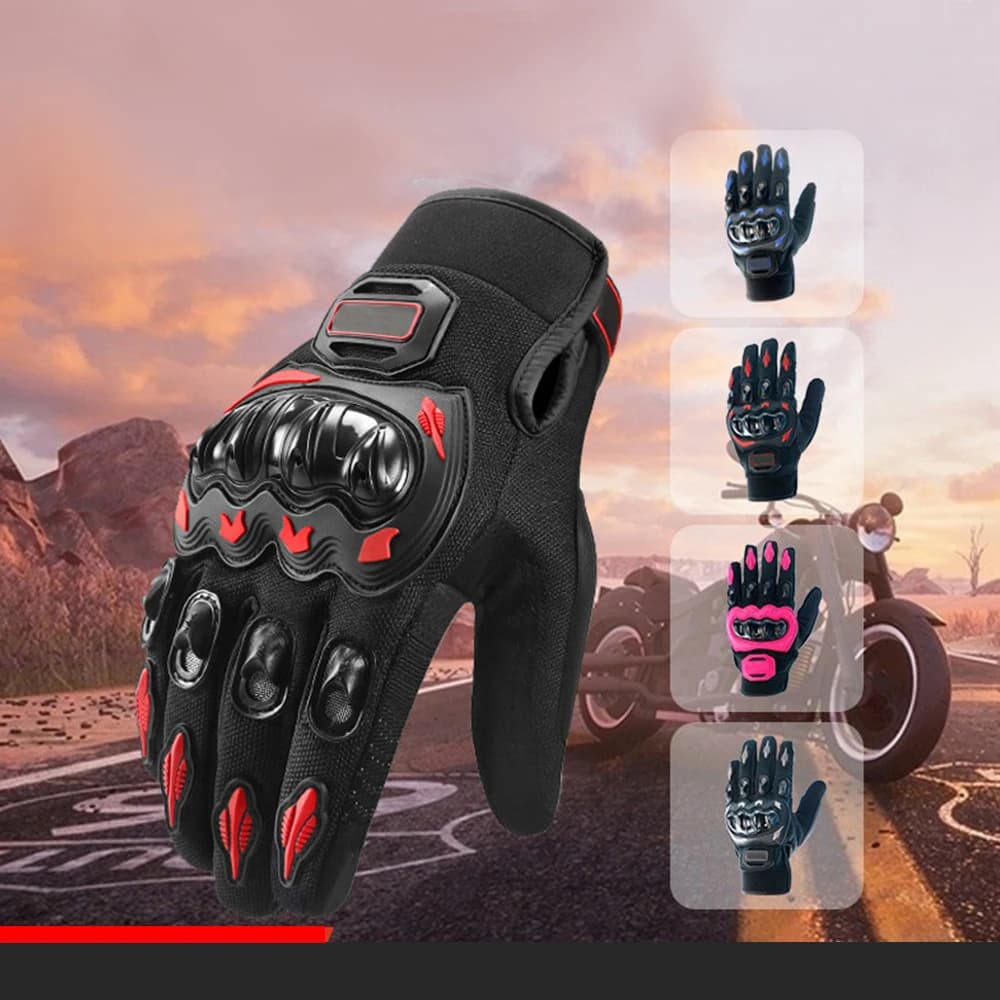 Guanti da equitazione per moto Guanti estivi traspiranti anticaduta Guanti touch screen con dita intere Guanti da motocross Guanti da mountain bike da corsa