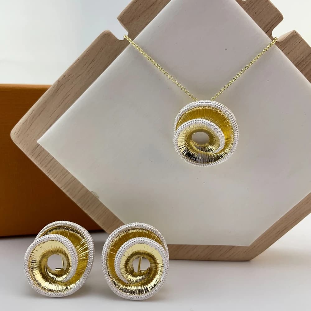 Gioielli classici alla moda per le donne, orecchini, pendenti, set romantici per matrimoni, feste, anniversari, regali, set alla moda KY29281